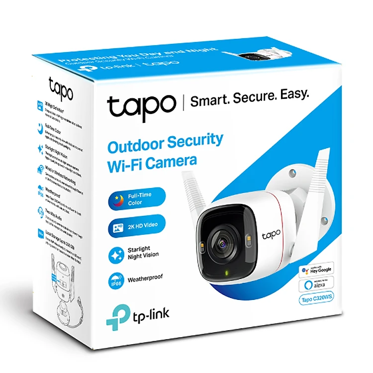 Camera WiFi Ngoài Trời TP-Link Tapo C320WS Độ Phân Giải 2K QHD - Hàng Chính Hãng